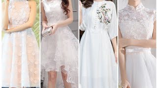 Frock Designswhite Short Frock Ideas For Teenager Girls Short Frock Designs Korean Style...