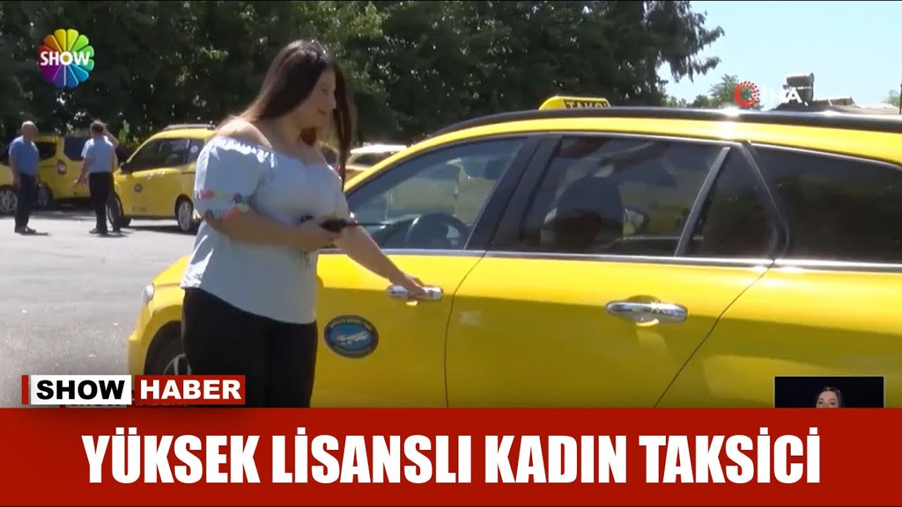 Yüksek lisanslı kadın taksici