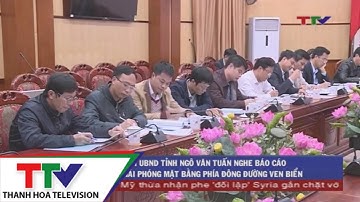 Phó Chủ tịch UBND tỉnh Ngô Văn Tuấn nghe báo cáo Đề án di dân giải phóng mặt bằng