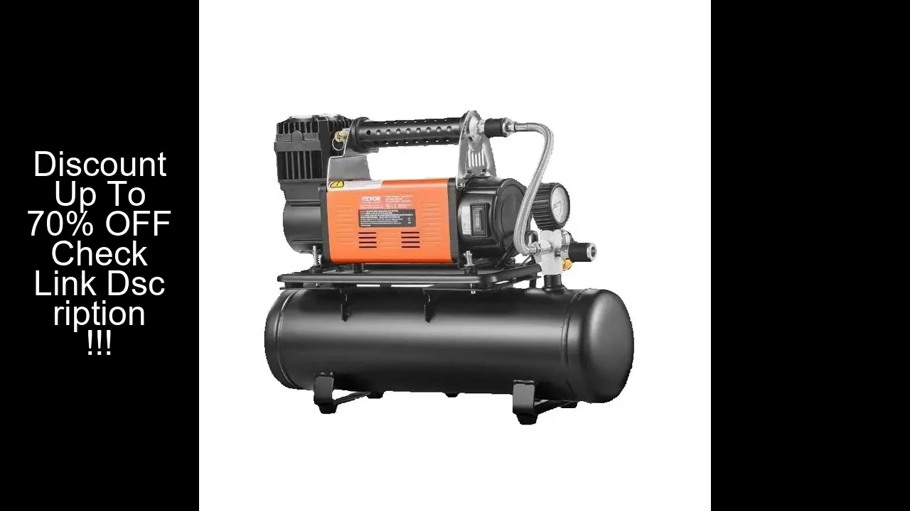 SucceBuy 12V Heavy Duty Air Compressor with Portable Tire Inflator Offroad Air Compressor Digital Pr