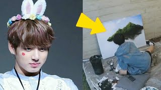 BTS Reacting to Jk Painting