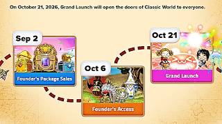 Release Date for MapleStory Classic World and Implications of Founders Package