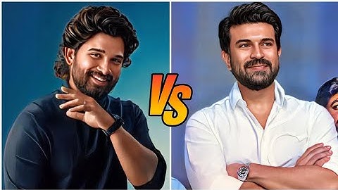 Allu Arjun vs Ramcharan full comparison video !