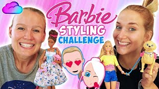 BARBIE STYLING CHALLENGE Wer stellt das coolste Outfit zusammen? Nina vs. Kathi Fashion für Puppen screenshot 1