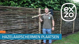 Timmeren Met Timo Hoe Plaats Je Een Hazelaarscherm Met Ronde Palen?