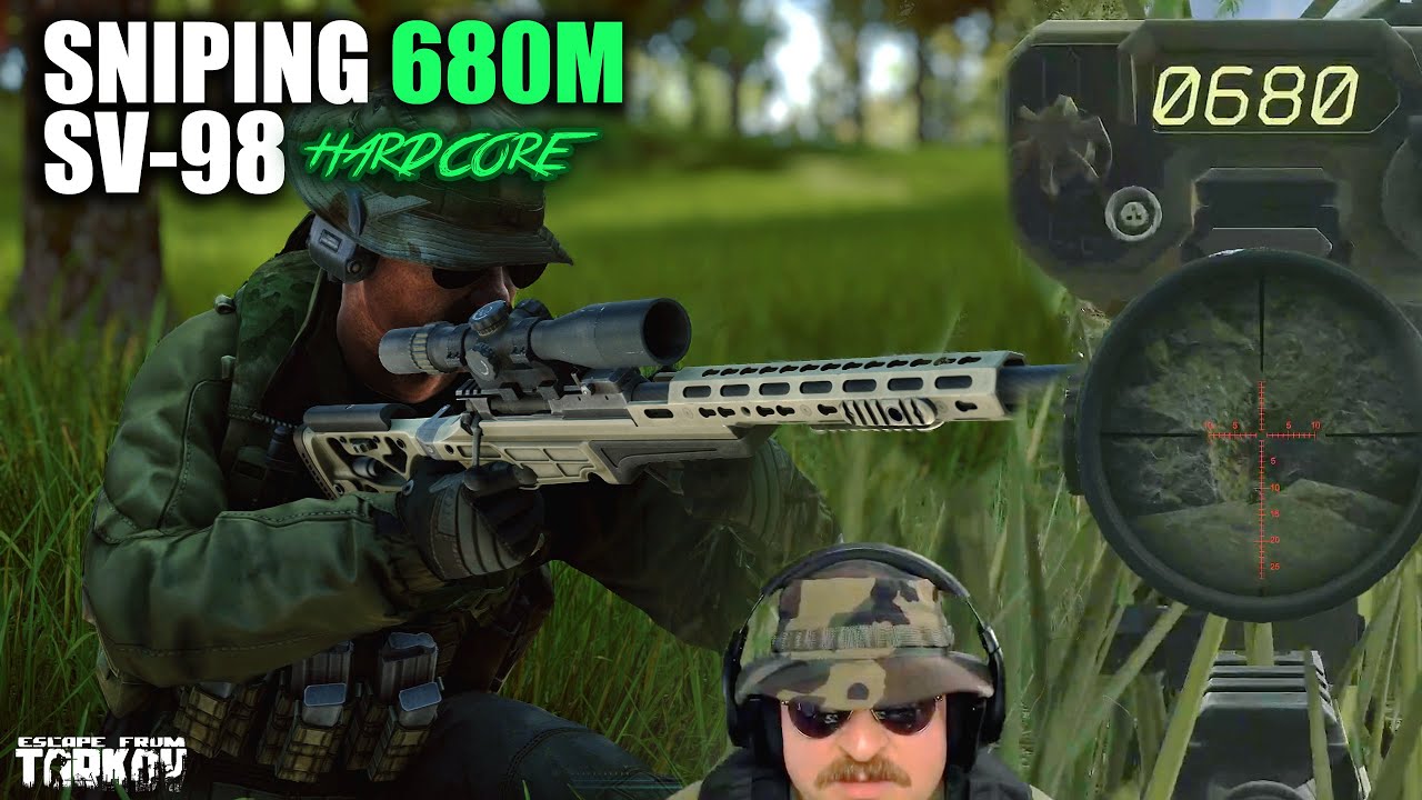 SV-98 Sniper Hitting BANGERS (680m) in Hardcore Tarkov