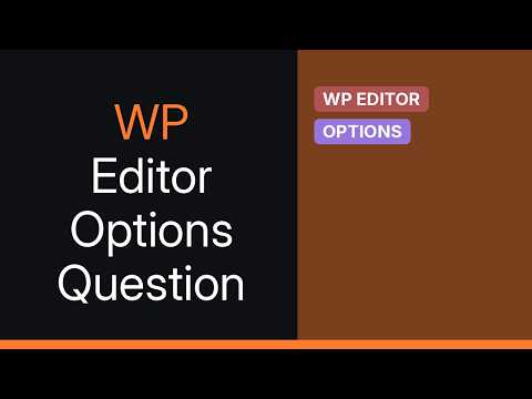 Wordpress: Save wp_editor() content as option
