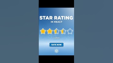 React Star Rating UI in 60 Seconds ⭐ | Quick Tutorial