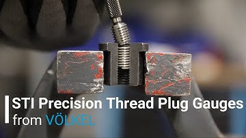 How to check the holding thread for thread inserts with VÖLKEL STI Precision Thread Plug Gauges