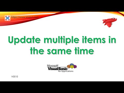 Update multiple items at the same time