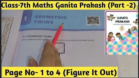 Class 7 Maths – Ganita Prakash Part-2 |  Chapter 1 Geometry Twins | Page No 1 to 4 | Figure It Out