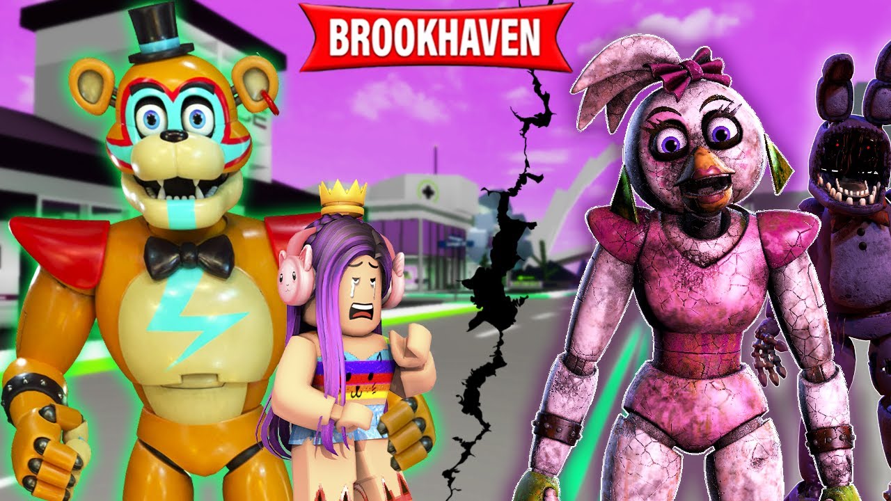 FREEDY MALVADO E SEUS AMIGOS INVADIRAM BROOKHAVEN 😱- Historinha Roblox