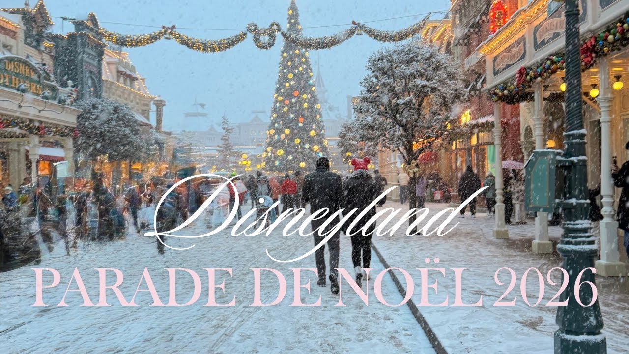 ❄️☃️🎄Parade de Noël sous la neige à Disneyland Paris🎄☃️❄️