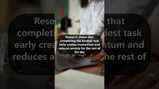 Eat The Frog First Hardest Task Morning Productivity: the right w