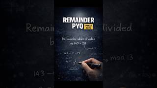 Only Toppers Know This 😳 Remainder Question Trick | IPMAT 2026 QA Trick #shorts