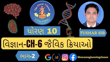 std 10 Science ch 6  જૈવિક ક્રિયાઓ  ભાગ 2 NCERT Course 2019   By  Tushar Vaghani