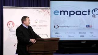 Thom Ruhe, Director Of The Kauffman Foundation, Speaks At The Empact100 Awards Ceremony