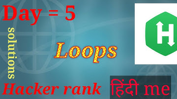 Loops solution in python || Day 5 || 30 days of code in python & in hindi #loop #forloop #hackerrank