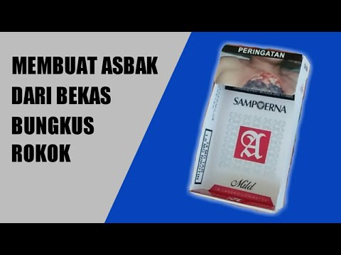  Cara Membuat Asbak Dari Bungkus Rokok  DIY YouTube