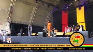 Kabaka Pyramid bringing his vibes to the Zion stage on Reggae Sundance 2014