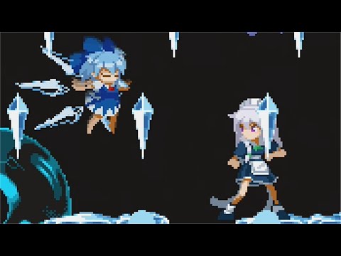 Touhou Luna Nights - Extra Boss Cirno [No Damage/Time Stop/Snail Time/Skills]