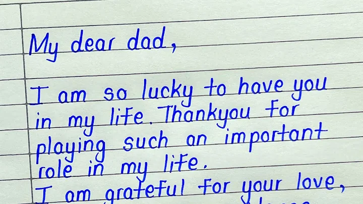 Father's day card writing || Message to father on father's day 2023 || Father's day writing - DayDayNews