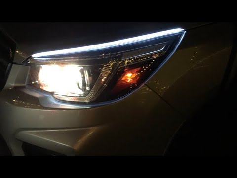 LED DRL install-2019+ Subaru Forester (universal kit) - YouTube