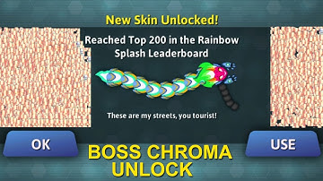 OMG ! NEW  BOSS CHROMA UNLOCK 🐍 BEST EPIC SNAKE IO GAMEPLAY 🐍 #snakeio #snakegame