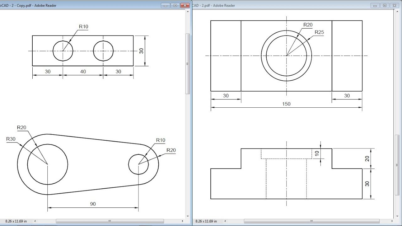 AutoCAD Training Exercises for Beginners 2 YouTube