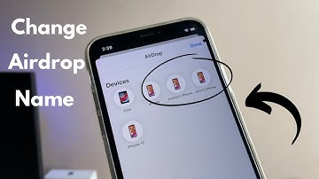 How to change Airdrop name in iPhone