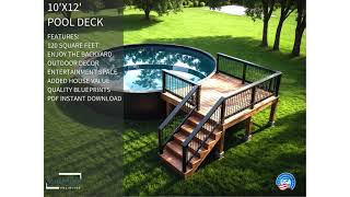 Pool Deck Plans 10x12 for DIY Construction and Permit