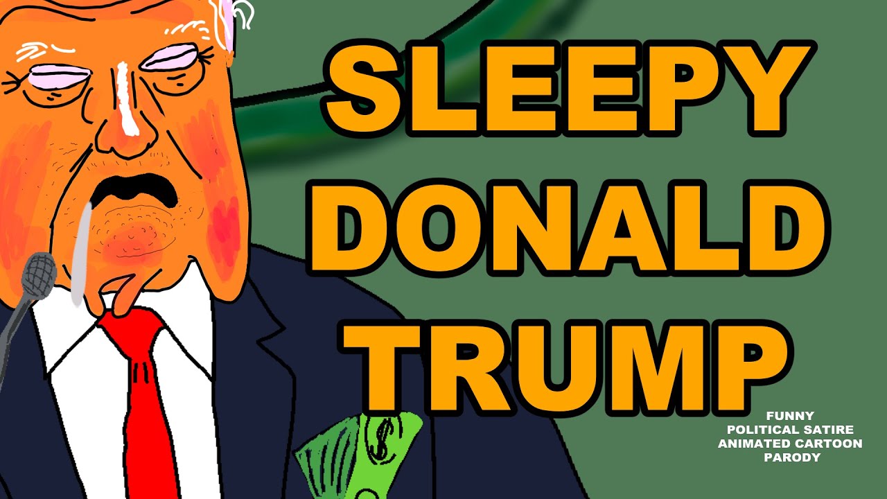 DONALD TRUMP CARTOON PARODY: Sleepy Don Can't Stay Awake! | Political Satire Animation