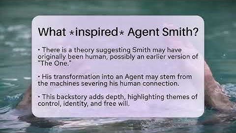 What *inspired* Agent Smith? - The SciFi Reel