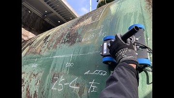 Corrosion Detection of Power Plant Structure in Japan using iCAMM developed by InspecTerra Inc.