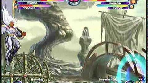 MvC2 Online (360): Brett (MSP) vs NeoKarsh (Mag/Sak/Tron) 5 .:12.9.09:.