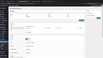 Introduction to WordPress [5/6] - CPT & ACF