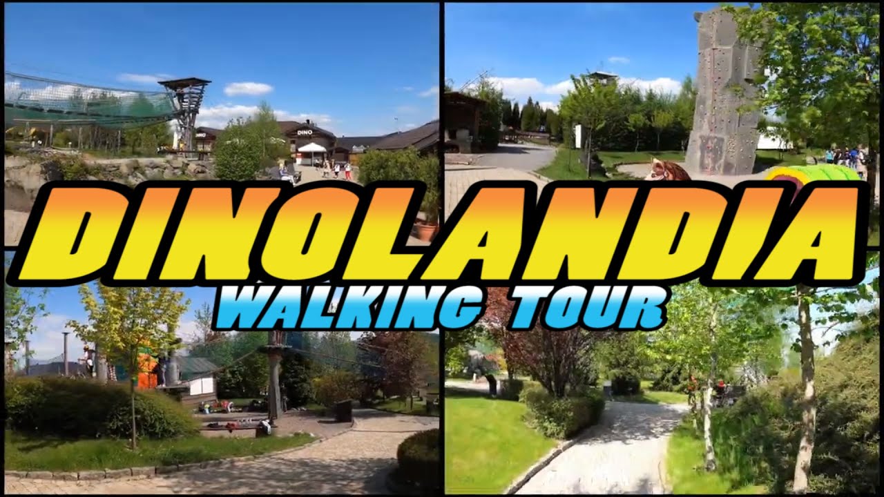 DINOLANDIA Park Dinozaurów i Rozrywki Inwałd Poland (4k) YouTube
