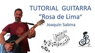 🎸 Rosa de lima (J.SABINA) 🤩 - Como tocar, tutorial guitarra, acordes, letra y Pdf