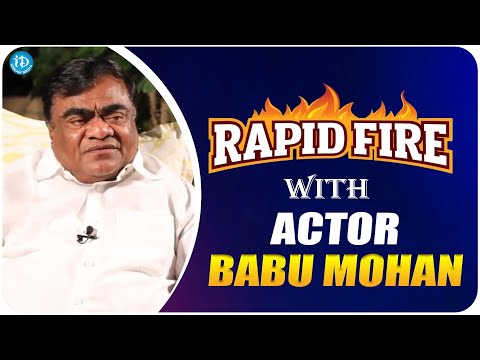 Rapid Fire with Actor backslashu0026 Politician Babu Mohan | Babu Mohan Latset Interview | iDream Media - IDREAMMOVIES