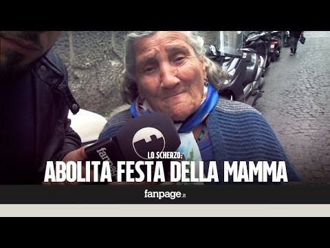 Abolita festa della mamma: lo scherzo alle mamme napoletane