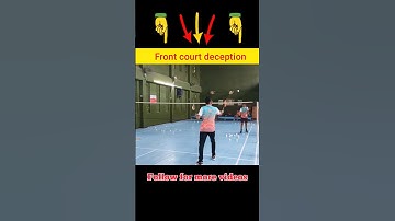 Badminton Deception | Net Play Technique #shorts #trickshots