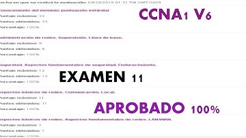 EXAMEN cap 11 versión 6 0 | CCNA 1 |2019 | EXAM chapter 11 version 6 0(aprobado 100%)