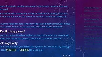 How to Recover Lost Variables in Jupyter Notebook After Closing Chrome Accidentally