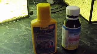 кондиционер-Tetra AquaSafe и Препарат Professional Кришталева вода, для очистки воды в аквариуме