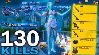 130 KILLS!🔥 BEST AGGRESSIVE RUSH GAMEPLAY with BEST OUTFIT in NEW SPOOKY SOIREE MODE😍PUBG MOBILE