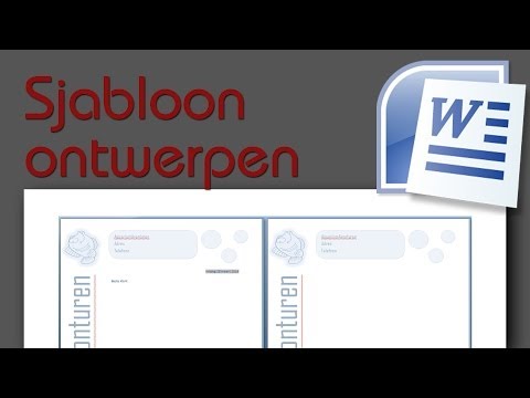 Video: Hoe Maak Je Een Sjabloon Van Een Afbeelding