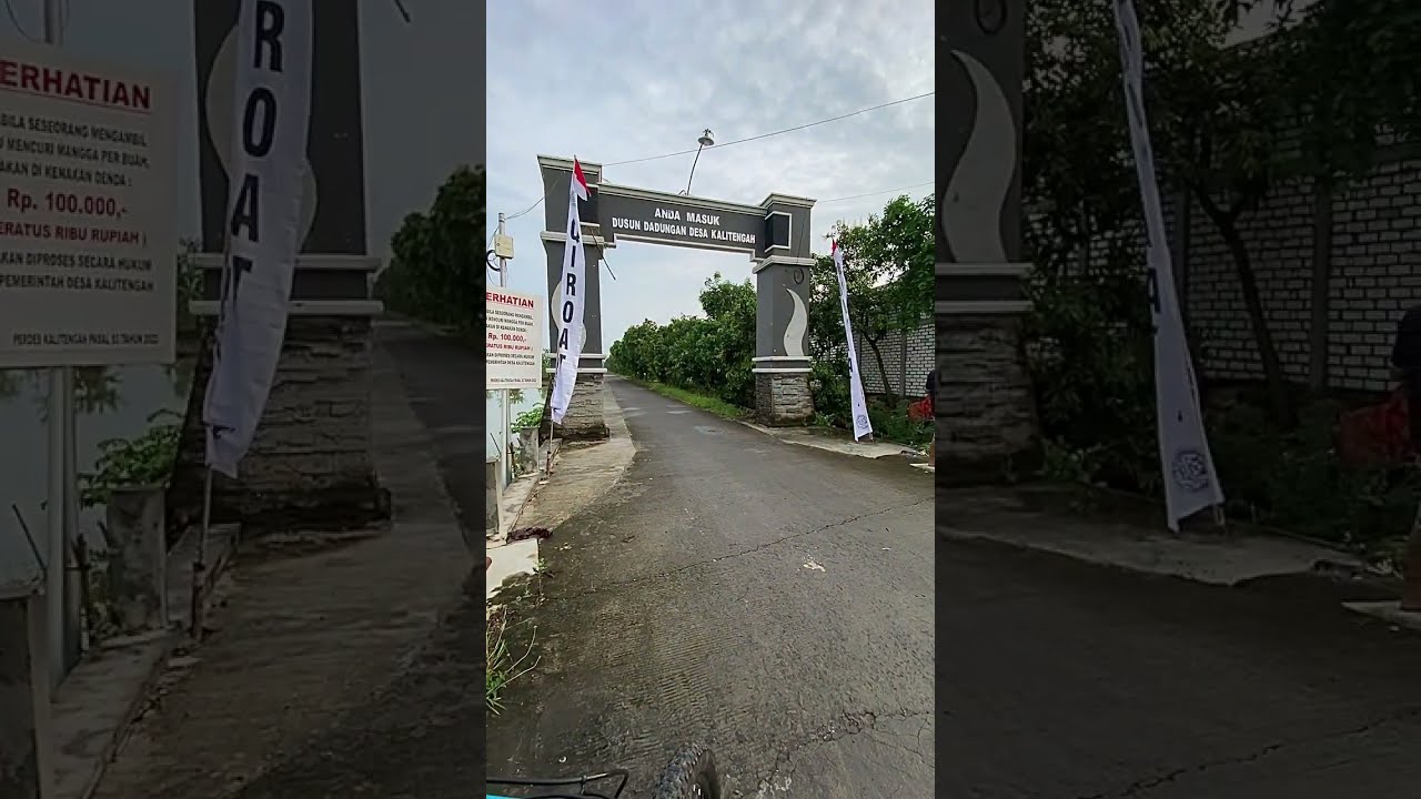 Gowes masuk desa dadungan kec kalitengah