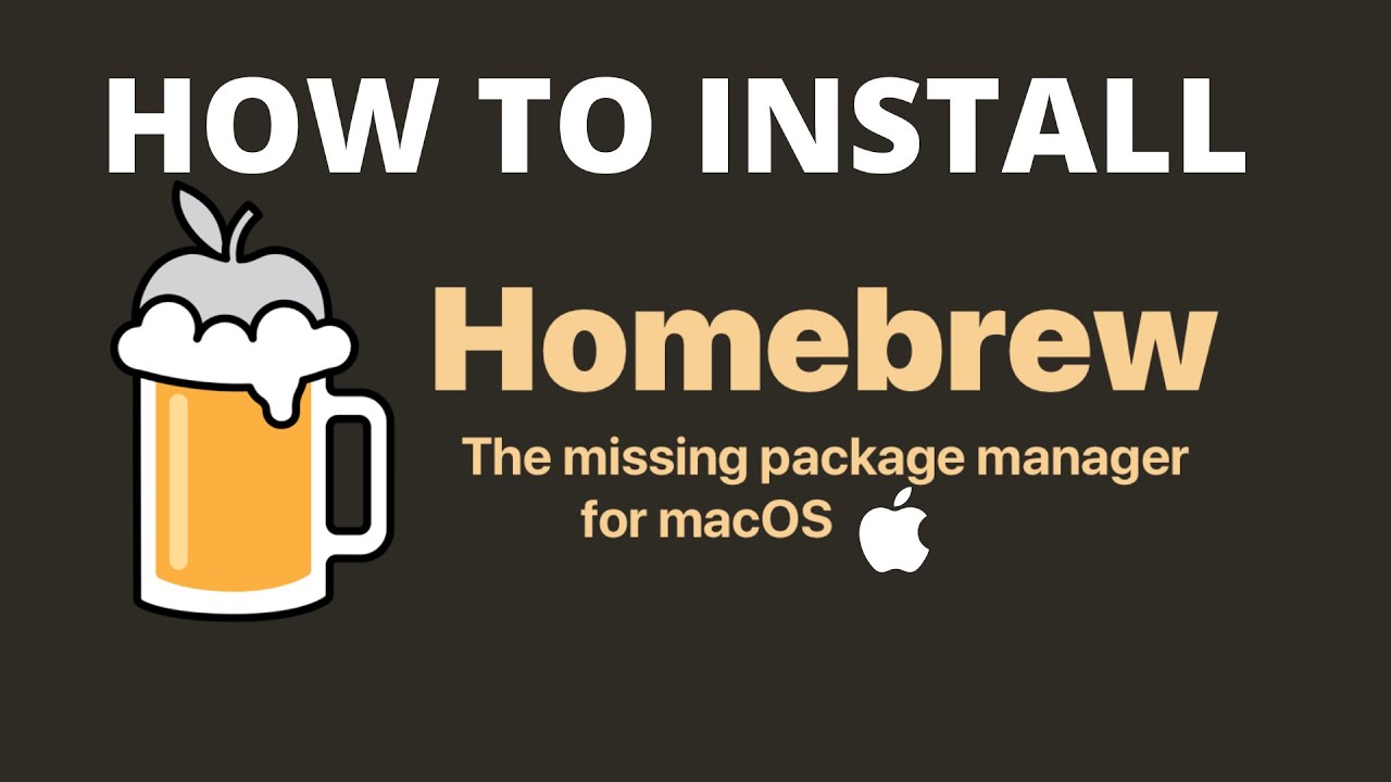 Homebrew Mac logo. Homebrew install