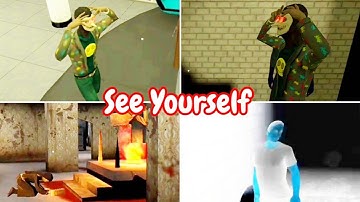 How To See Yourself #2 | Smiling X Corp Vs Smiling X Corp 2 Vs The Nun Vs Eye The Horror Game
