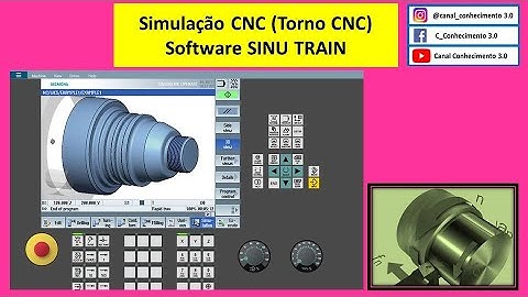 Simulação Torno CNC (Software SINU TRAIN) Peça 01